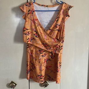 Maternity nursing cap sleeve top